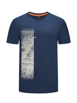 T-Shirt-mit-halbseitigem-Print