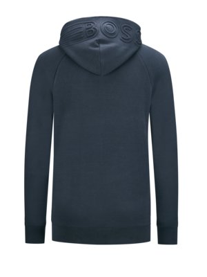 Hoodie met opvallend merklogo op de capuchon