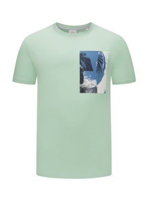 T-Shirt-mit-Cliff-Diver-Print-auf-der-Vorderseite