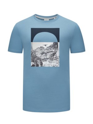 Cotton T-shirt with front print