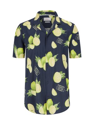 Short-sleeved shirt with lime print (CARE BAG NOT INCLUDED)