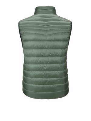 Gewatteerde bodywarmer met rubberen logopatch