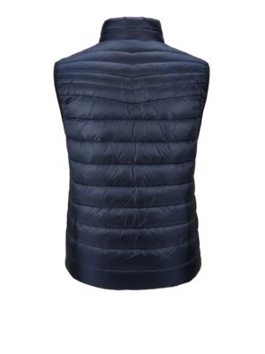 Gewatteerde bodywarmer met rubberen logopatch