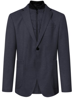 Veste blazer hybride à garniture matelassée et tissage texturé