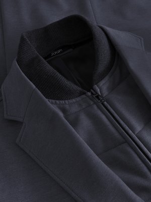 Veste blazer hybride à garniture matelassée et tissage texturé