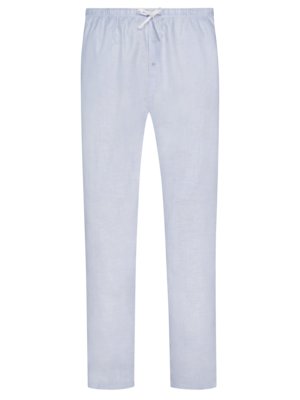 Spodnie piżamowe z połączenia lnu i bawełny 