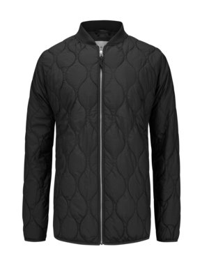 Water-repellent, quilted bomber jacket