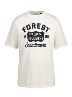 T-shirt with raised lettering 