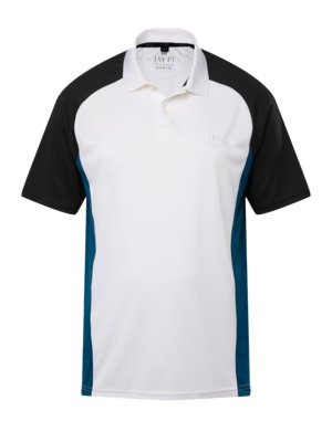 Sporty polo shirt with contrasting insert at the side, Flexnamic   