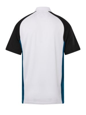 Sportliches-Poloshirt-mit-seitlichem-Kontrast-Einsatz,-Flexnamic-
