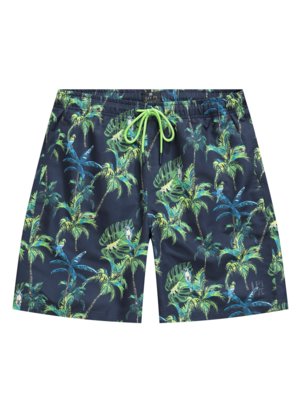 Swimming trunks with palm print, JAY-PI 
