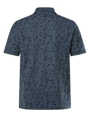 Piqué-polo-shirt-with-floral-pattern-