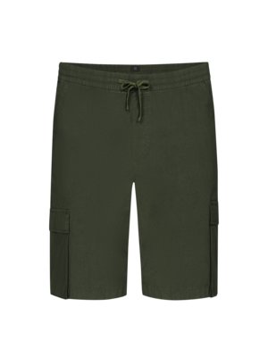 Cargo shorts with drawcord and stretch