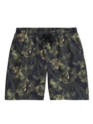 Swim shorts with all-over palm print, JAY-PI