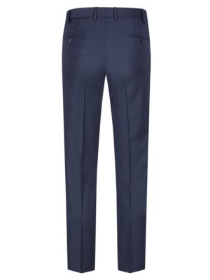 Trousers in pure virgin wool, platinum 