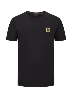 T-shirt with logo patch