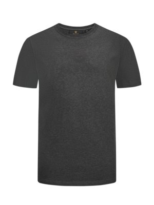 Meliertes T-Shirt mit tonalem Logo-Print 