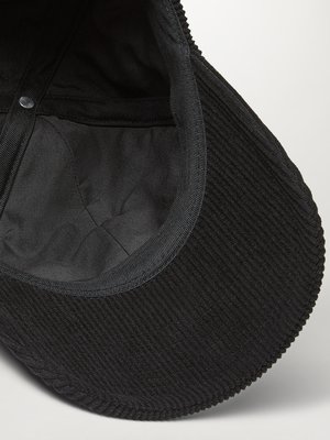 Corduroy cap met merkpatch