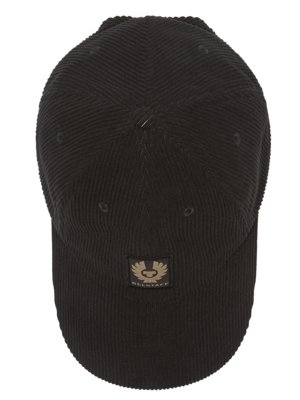 Casquette en velours côtelé avec patch logo