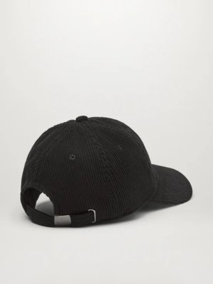 Corduroy cap met merkpatch