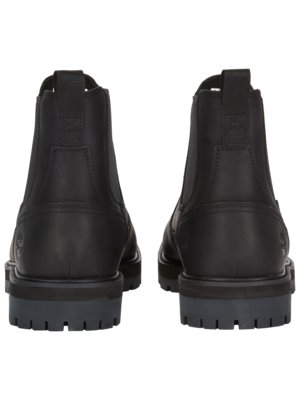 Halfhoge chelsea boots met profielzool