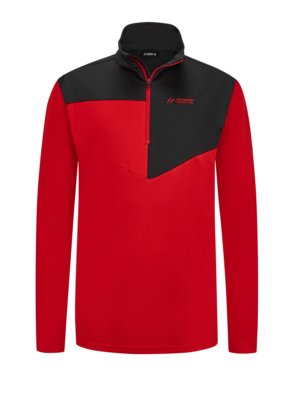 Functionele midlayer-troyer met halfzip, regular fit