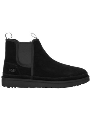 Gevoerde Chelsea boots Neumel van suède