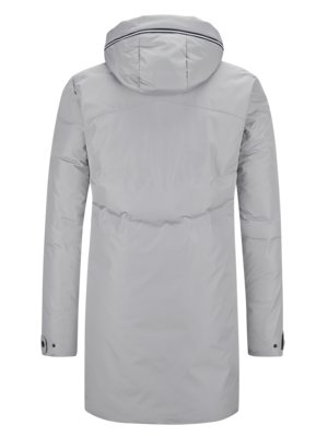 Padded parka with water-repellent finish