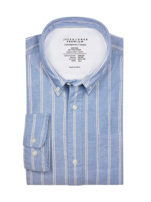 Chemise à rayures en qualité Oxford, Slim Fit