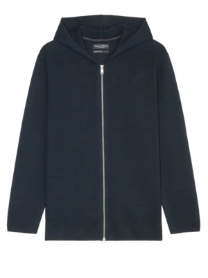 Veste sweat en qualité tricot avec capuche