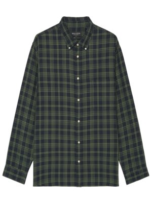 Shirt in organic cotton with check pattern, Regular Fit