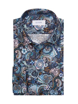 Shirt-with-floral-pattern,-Classic-Fit