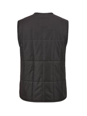 Lightly lined gilet with checked interior