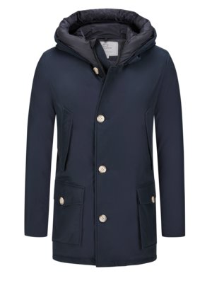 Winter parka with warm down padding