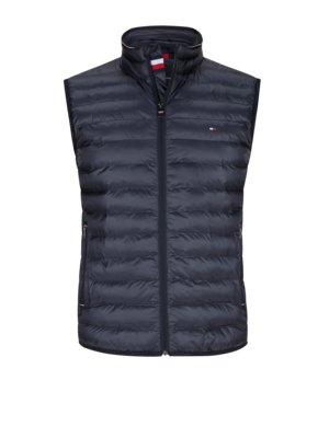 Gewatteerde bodywarmer in donzen look, packable