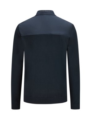 Hybrid softshell jacket with knit inserts