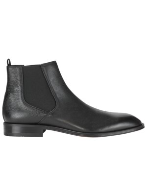 Chelsea Boots aus genarbtem Leder