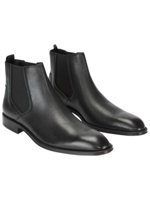 Chelsea Boots aus genarbtem Leder