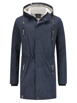 Functionele parka met warme binnenvoering