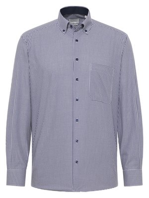 Cotton-shirt-with-small-check-pattern