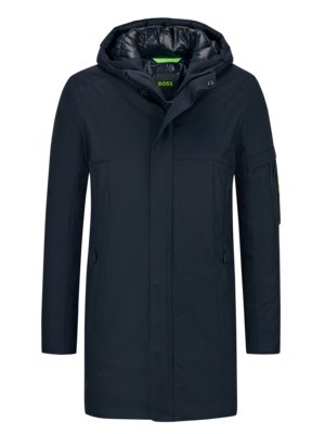 Parka avec doublure matelassée et revêtement Hexatech imperméable