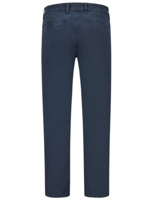 Chinos with fine texture in stretch cotton, Tapered Slim Fit