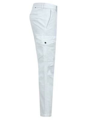 Pantalon en velours fin avec poches cargo, coupe droite