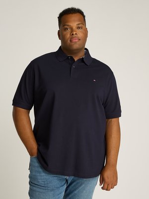 Piqué polo shirt with small embroidered logo