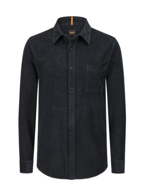 Shirt with soft cotton corduroy, Regular Fit