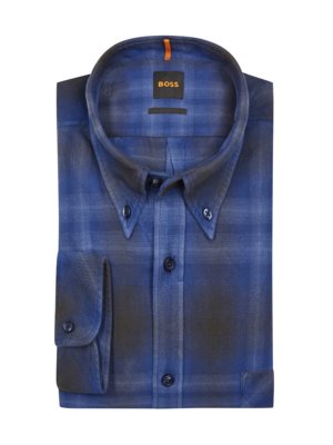 Flannel shirt with check pattern, Regular Fit