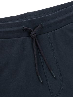 Effen kleur joggpants met rubberen logo-embleem 