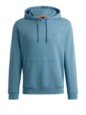 Hoodie aus Baumwolle  mit Logo-Emblem