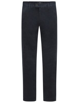 Corduroy trousers Thilo with flex waistband and safety pocket, perfect cut