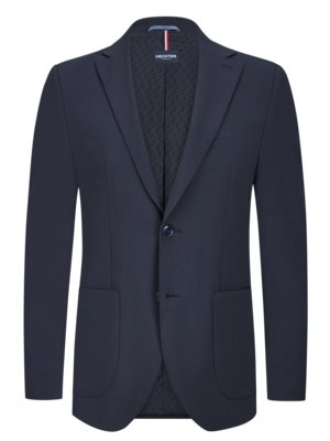 Jersey jacket with detachable yoke, modern fit